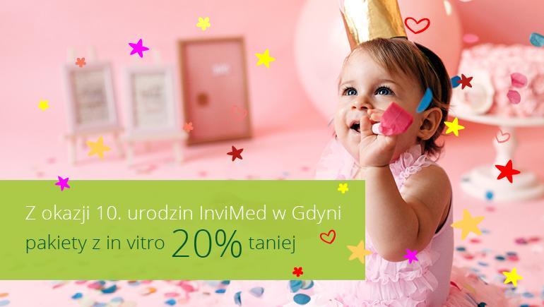 Jeśli szansę na dziecko może Ci dać in vitro, skorzystaj ze specjalnych pakietów na 10. urodziny InviMed Gdynia!